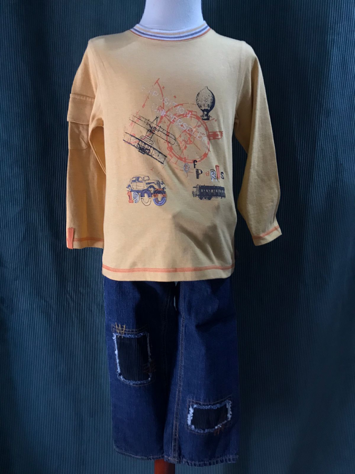 Conjunto de 2pz Casual para Niño Deux Par Deux S72/S29 Talla 4 Años