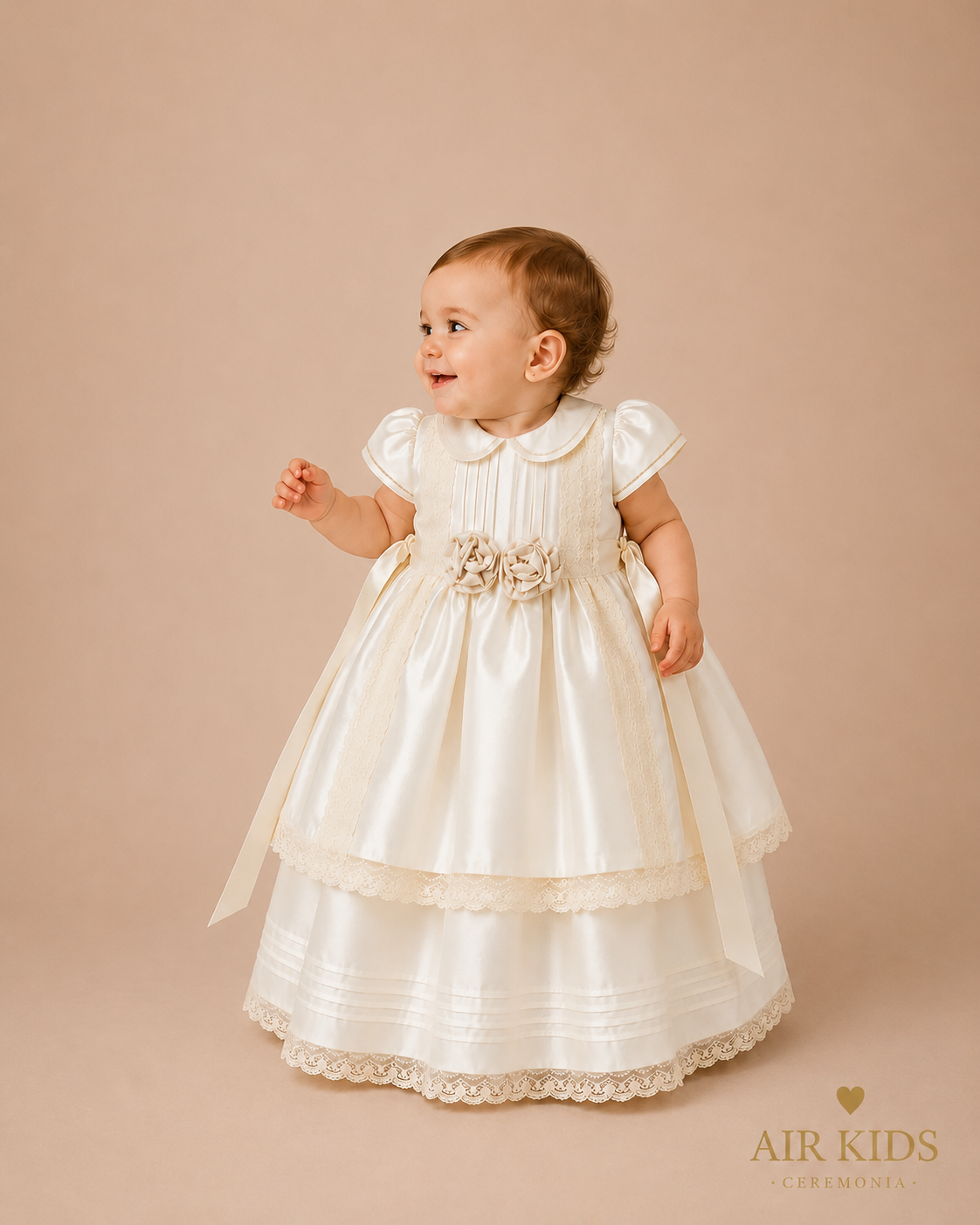 Ropon de Bautizo para Niña Ori 963 Talla 24 Meses