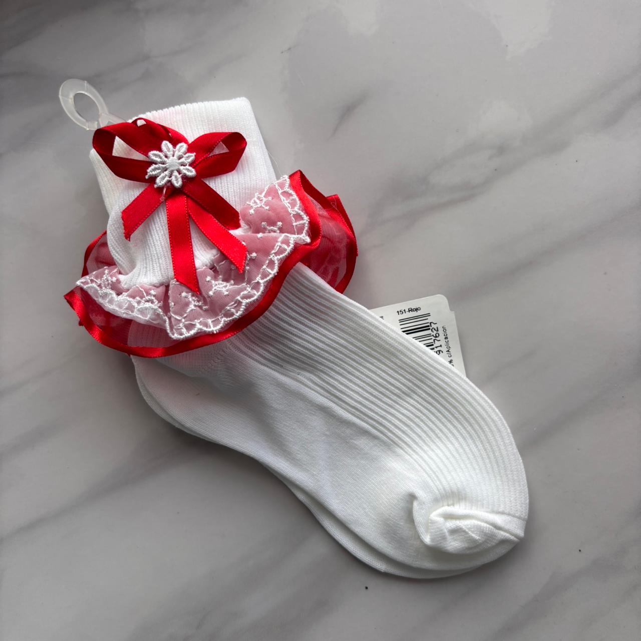 Tobilleras para Niña Gleytor 151 rojo Talla 5 años