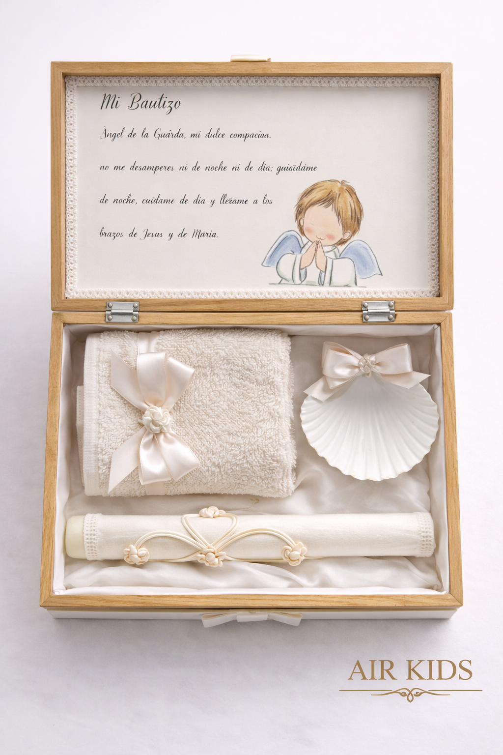 Caja de Kit bautizo Vela y Toalla  0837