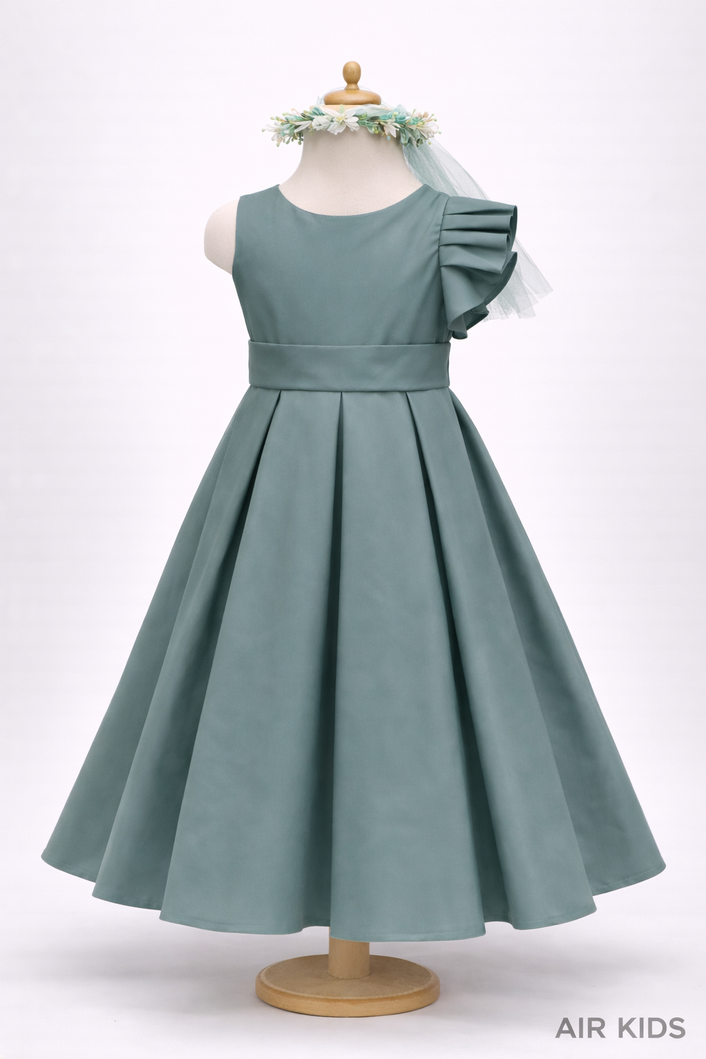 Vestido con Corona de Fiesta para Niñas 24-514