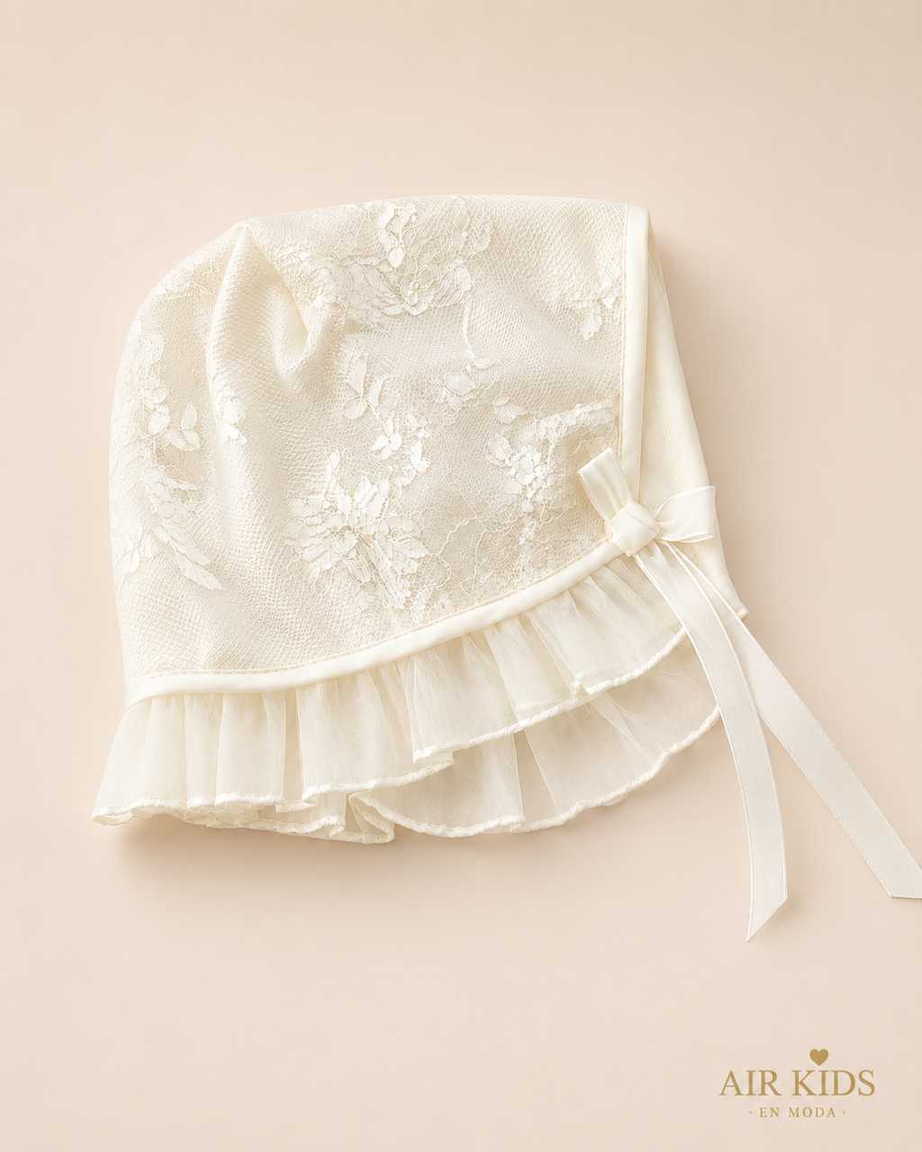 Gorro de  Niña para Bautizo 0050 Unitalla