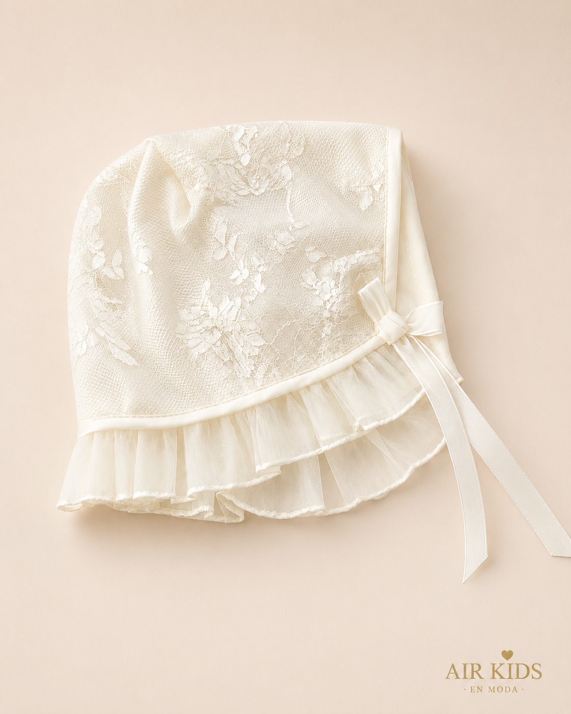 Gorro de  Niña para Bautizo 0050 Unitalla