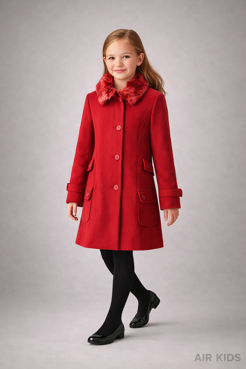 Abrigo Para Niña Mayoral 7444-55 Talla 16 Años