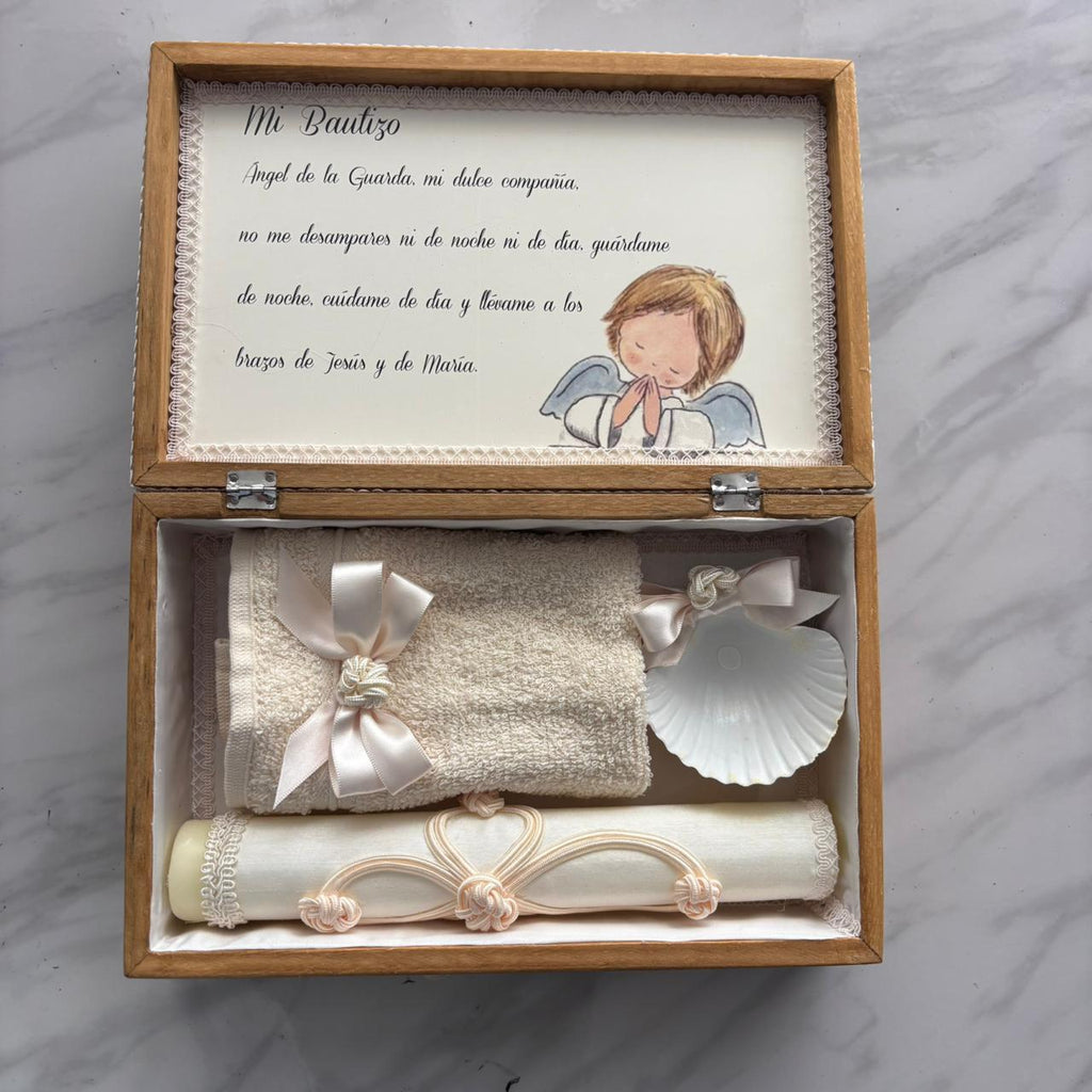 Caja de Kit bautizo Vela y Toalla  0837