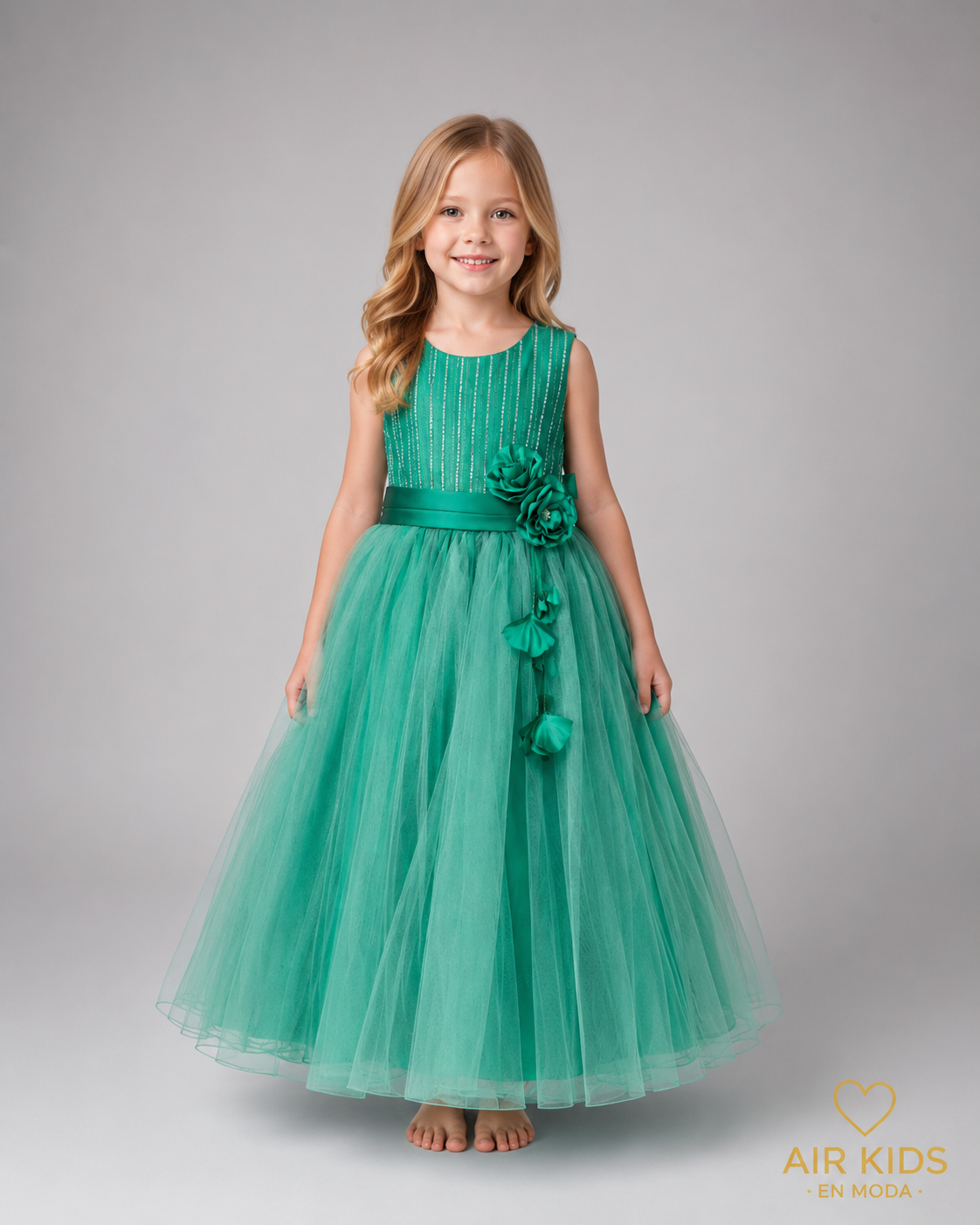 Vestido de Fiesta para Niña 22-031 Talla 6 Años
