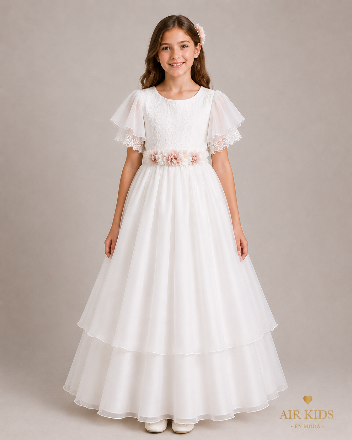 Vestido de Ceremonia para Niña 25-009