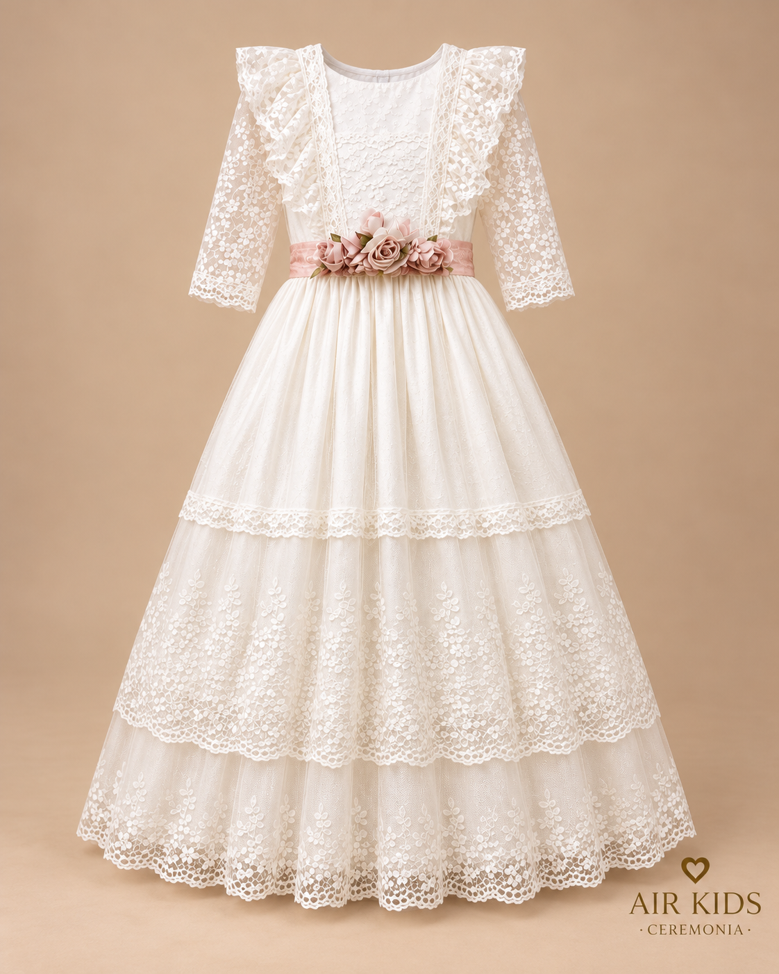 Vestido con Corona de Primera Comunion 24-903