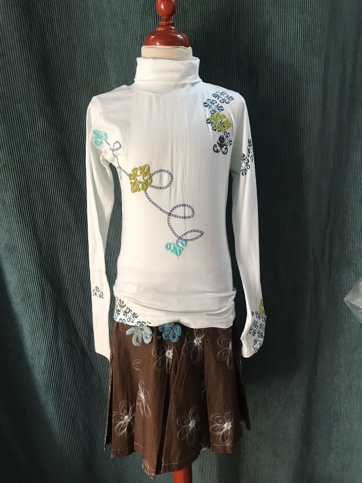 Conjunto para Niña Marca DeuxParDeux L70-36 Talla 10 años-Liquidacion