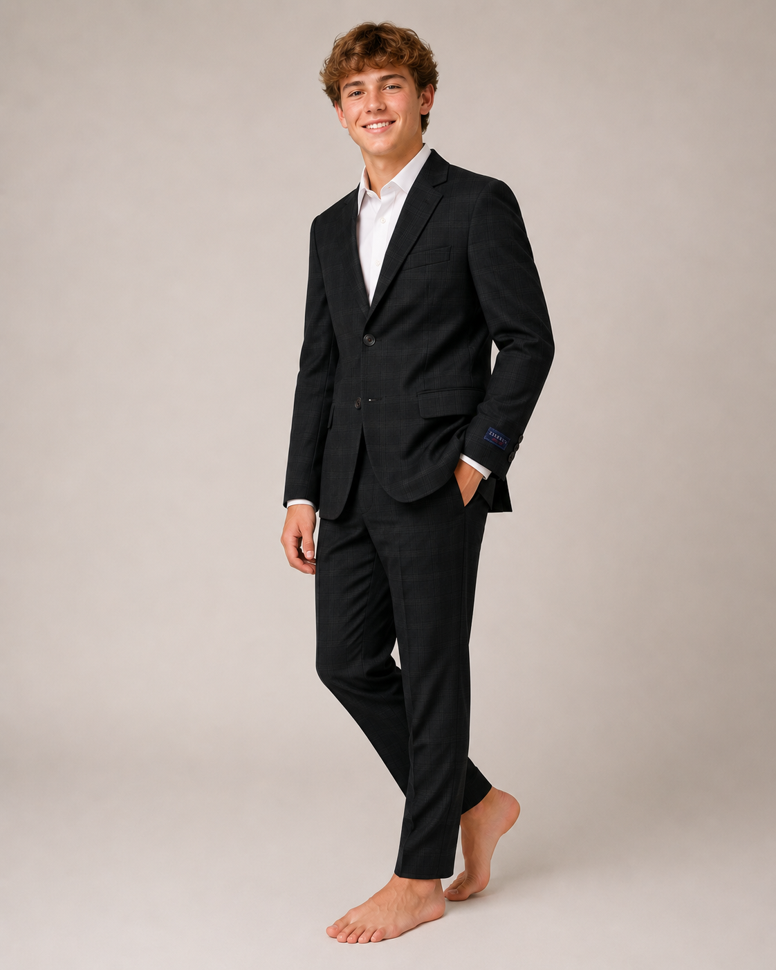 Traje para niño 2 pza Zilerys Negro 222221 Talla 16 Años