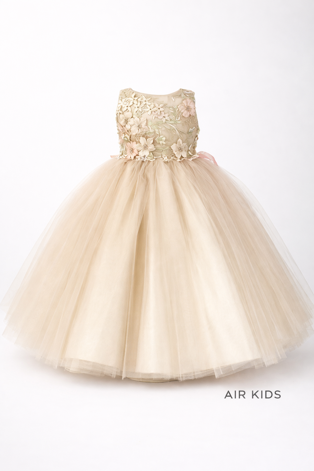 VESTIDO PRESENTACION FALDA CIRCULAR PETO BORDADO 26-013-3AÑOS