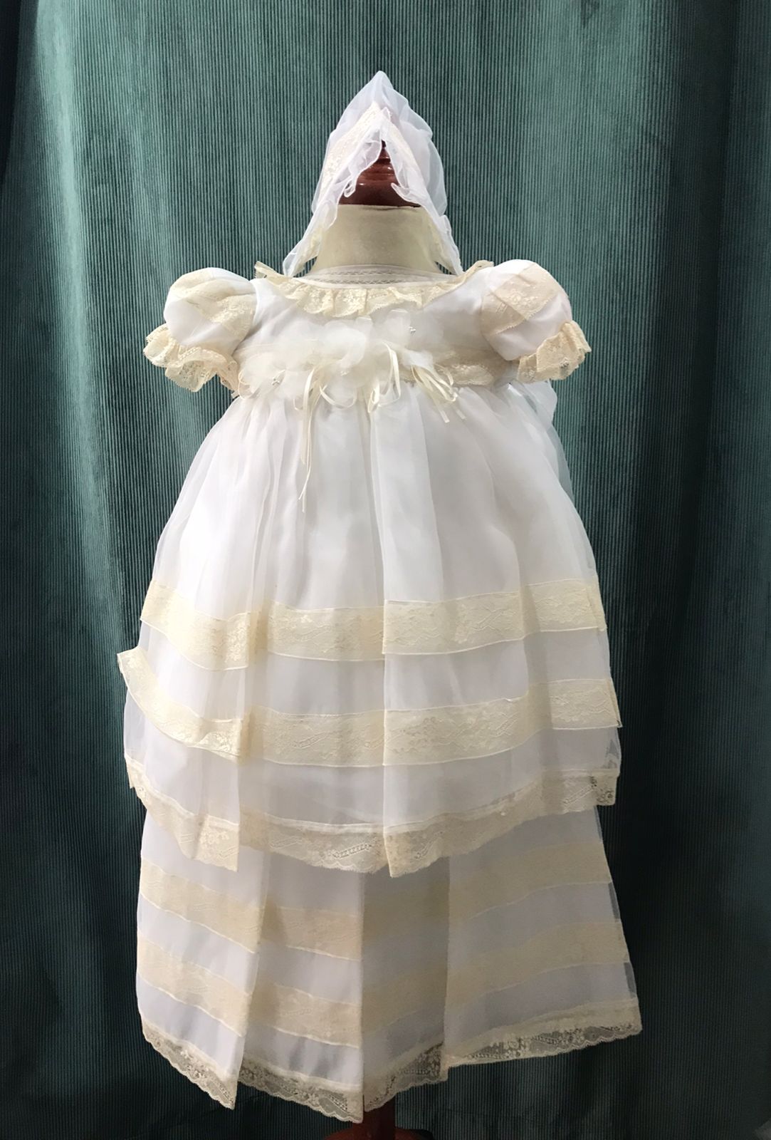 Ropón de Bautizo para Niña 08-733 Talla 12