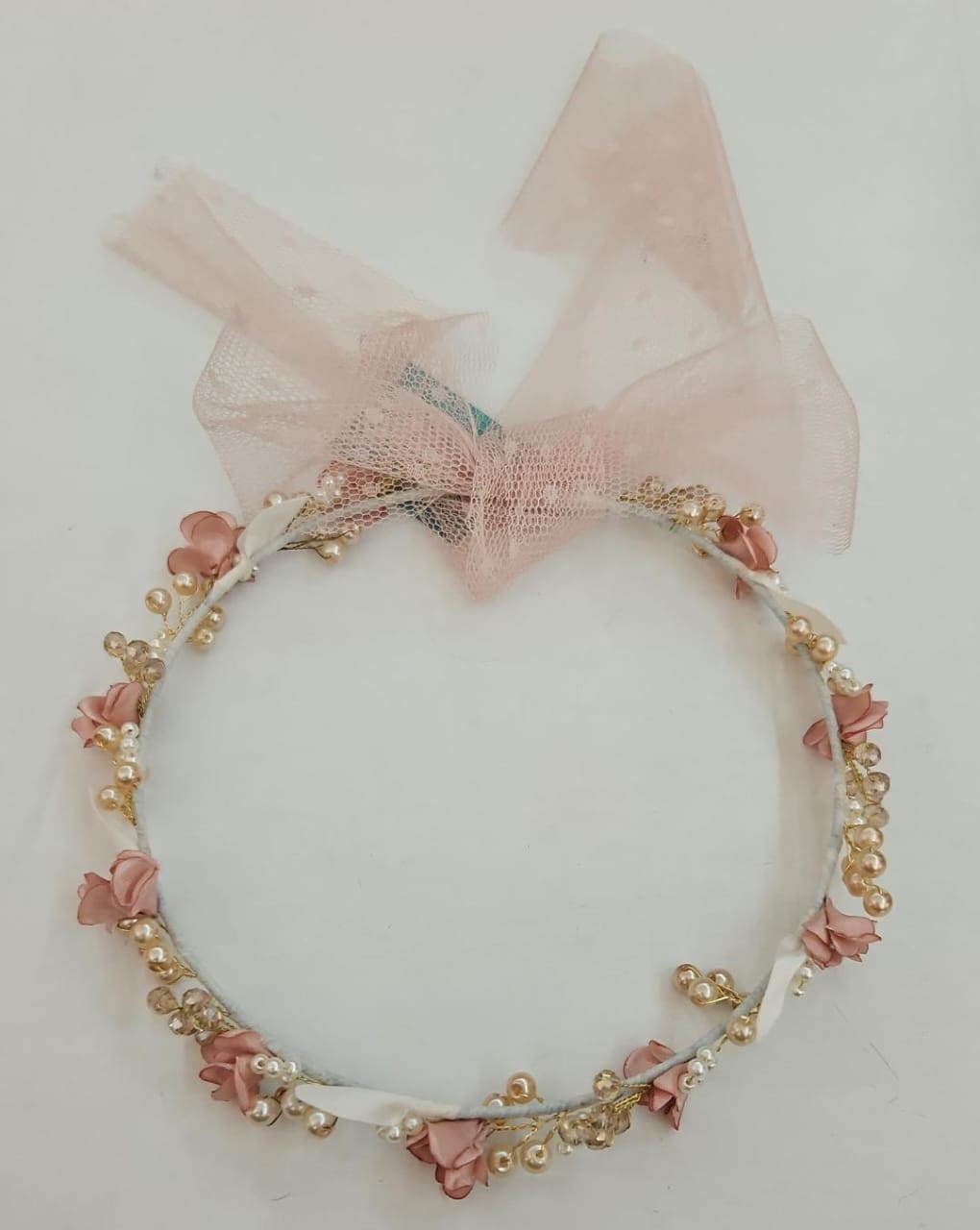 Vestido con Corona de Primera Comunión para Niñas 23-918 Talla 10 A