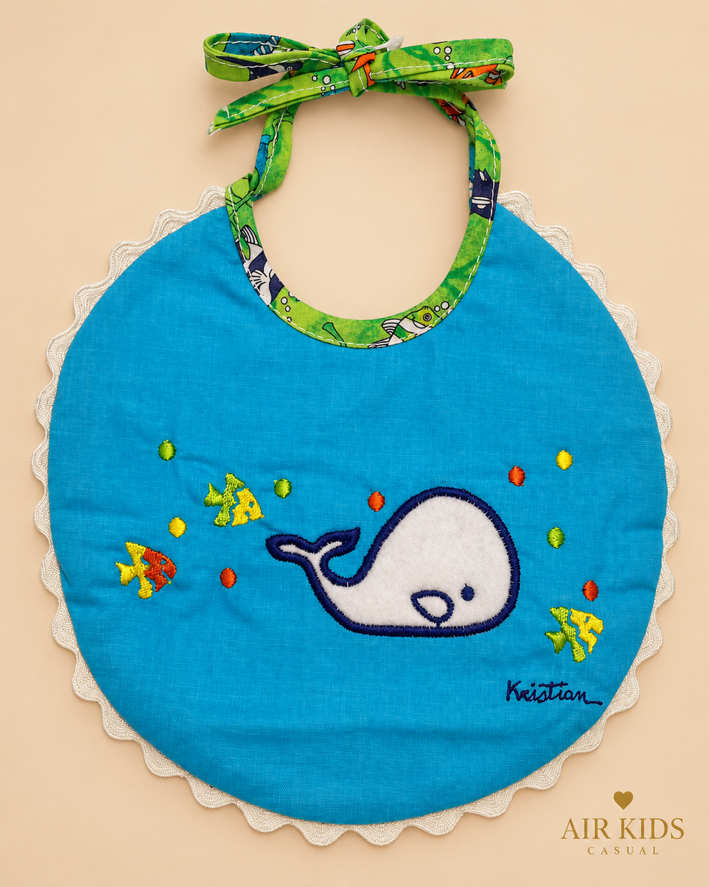 Babero para Niño Kristian Ballena Unitalla