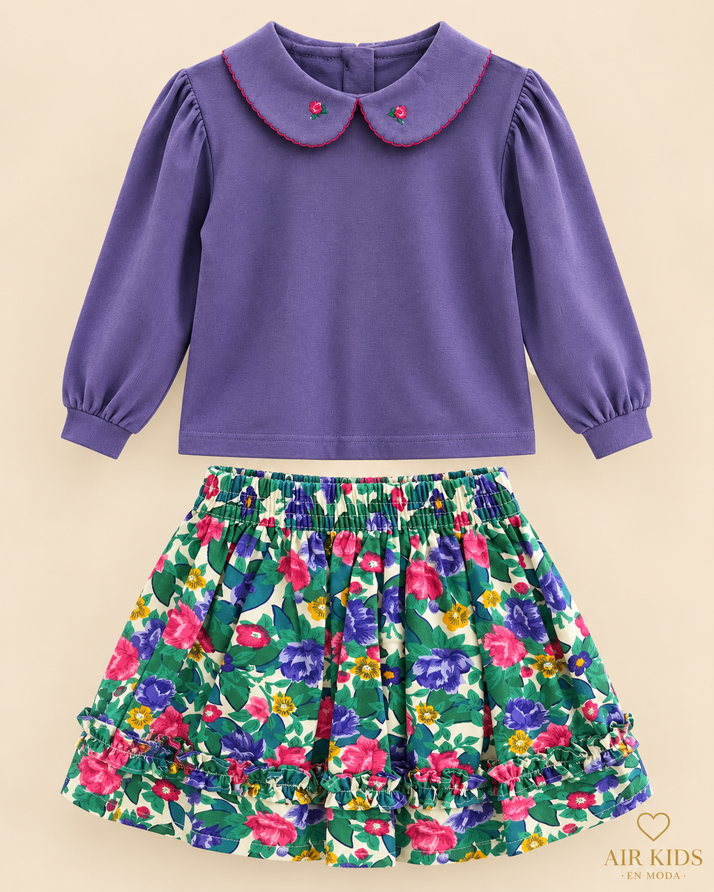 Conjunto para niña 2pzas 6A4382-3 Talla 3 años