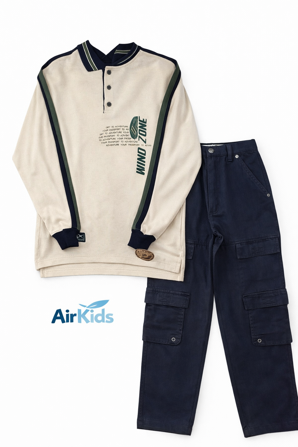 Conjunto de 2pza para Niño Ouragan 56004 Talla 10 Años