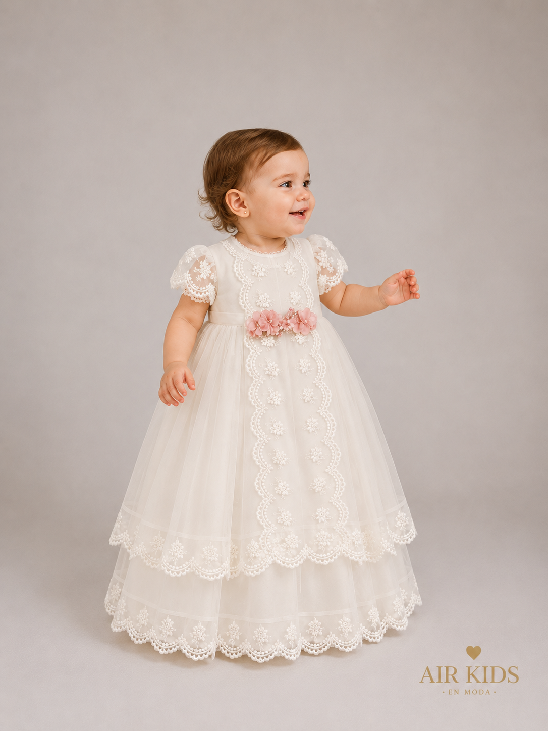 Ropón de Bautizo para Niñas 23-964 Talla 18