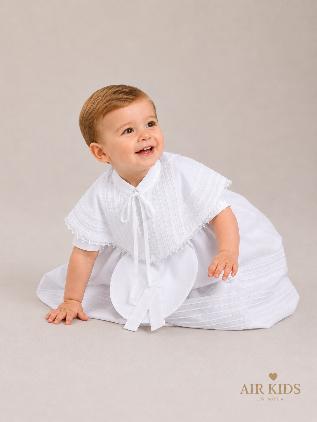 Ropon desmontable de Bautizo para niño Didi 4440