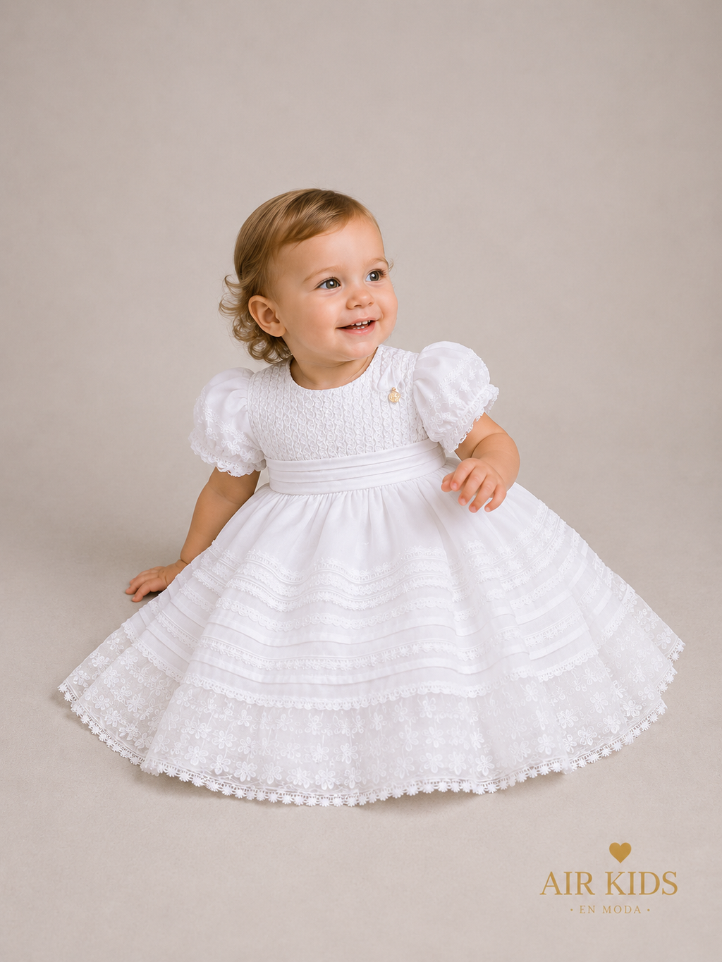 Ropon desmontable de Ceremonia para Niña Didi 6438