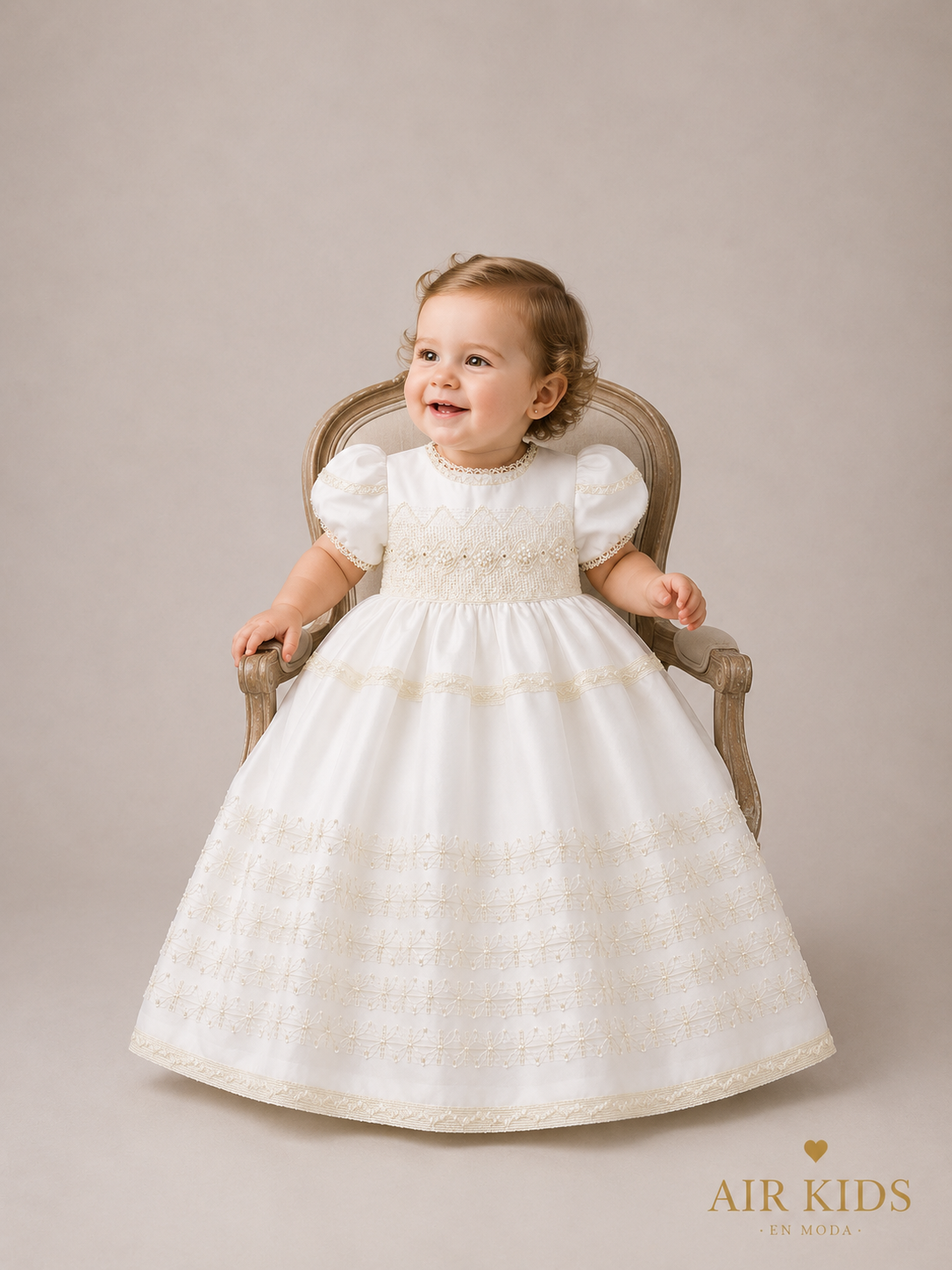 Bata de Bautizo para Niña Didi 8328