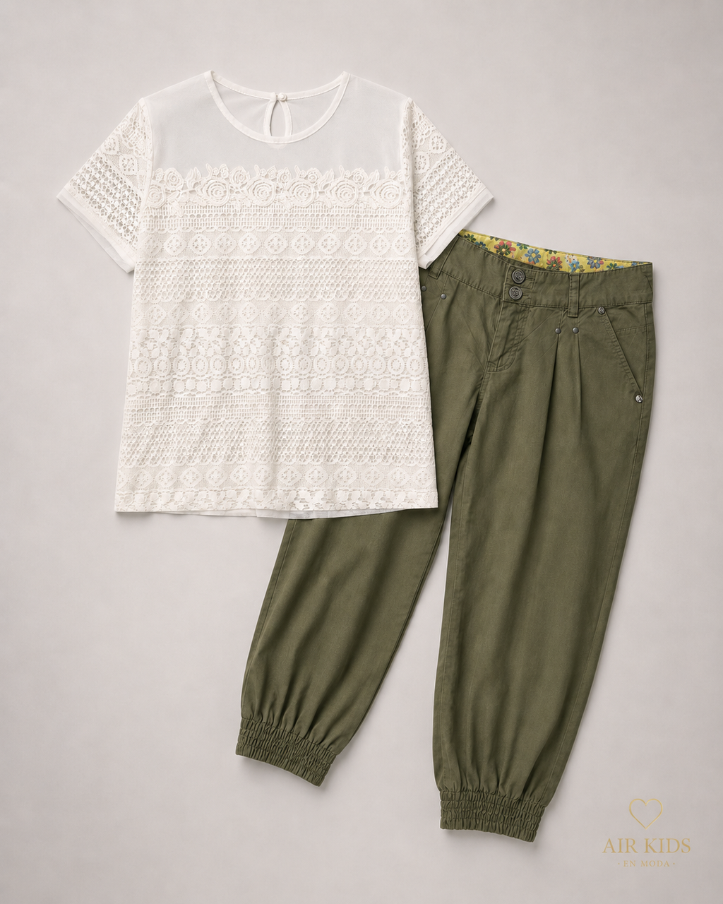 Conjunto para niña 2 pzas 6166-34 talla 16 años