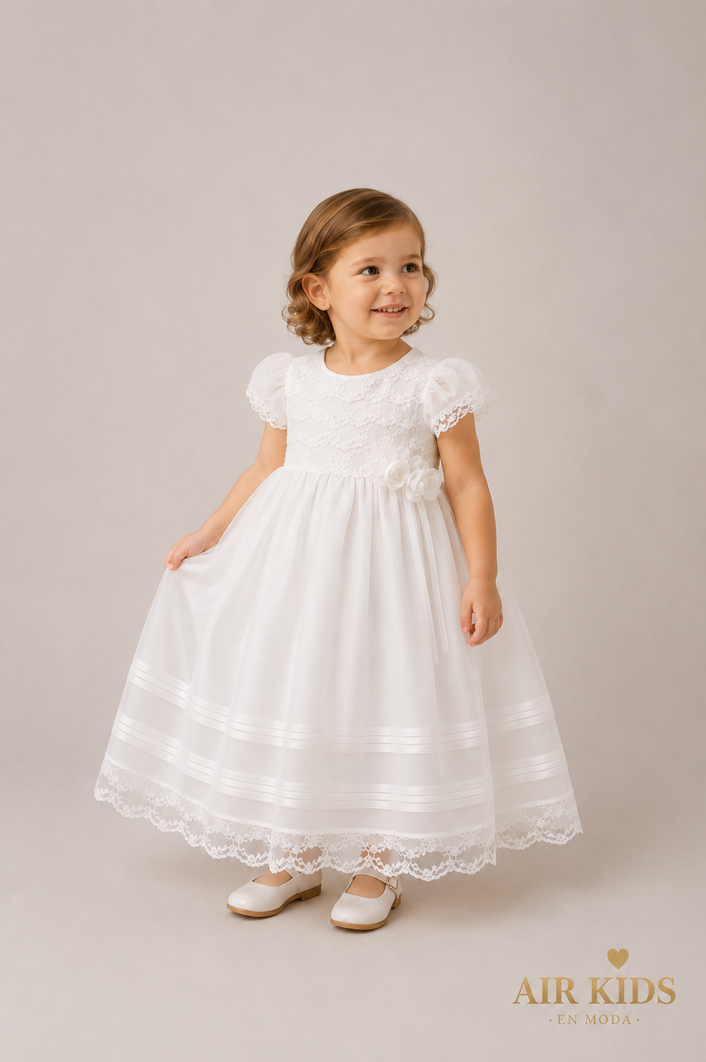 Vestido de Bautizo para Niña Didi 6436 Talla 24 Meses