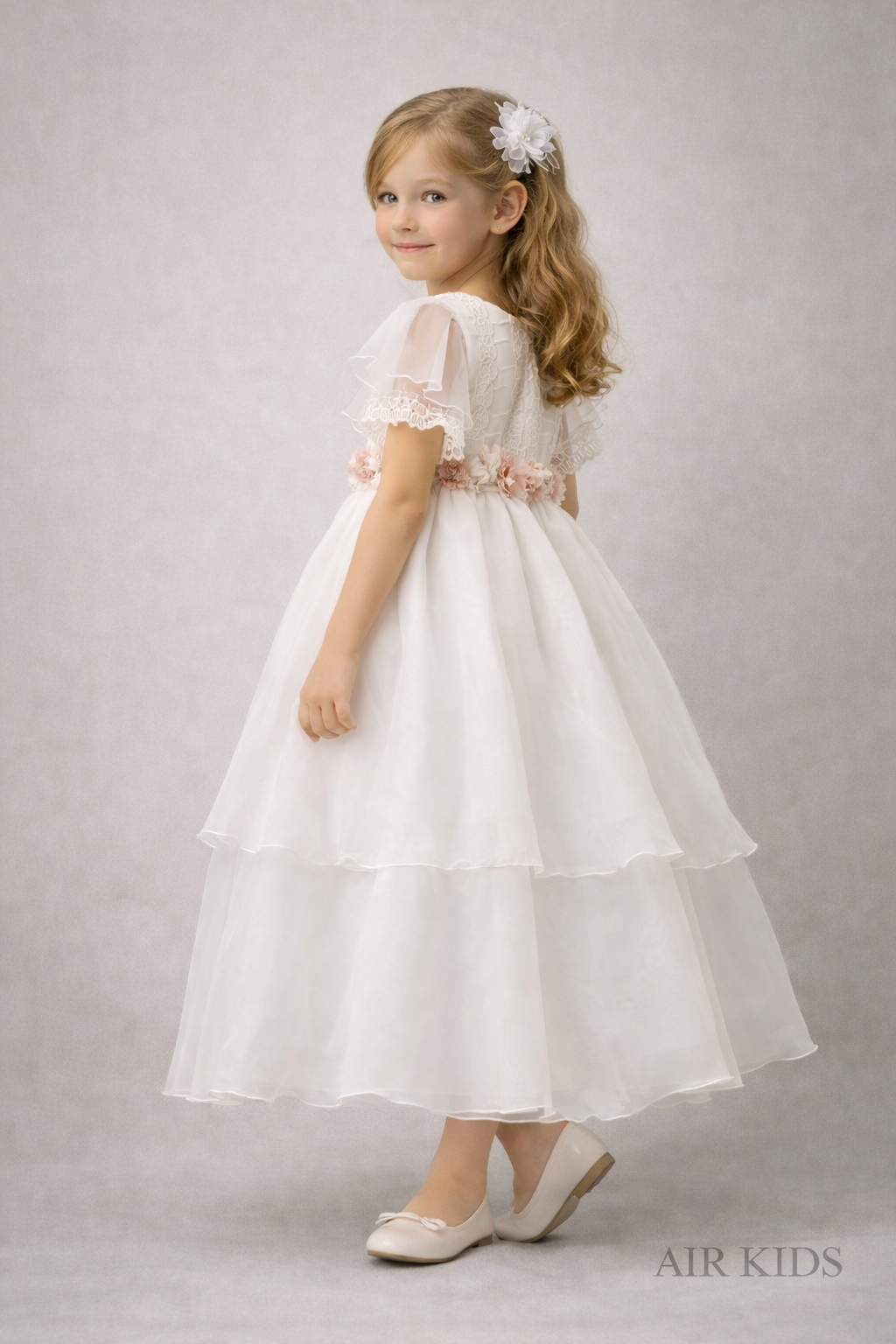 Vestido de Ceremonia para Niña 25-009 Talla 6 Años