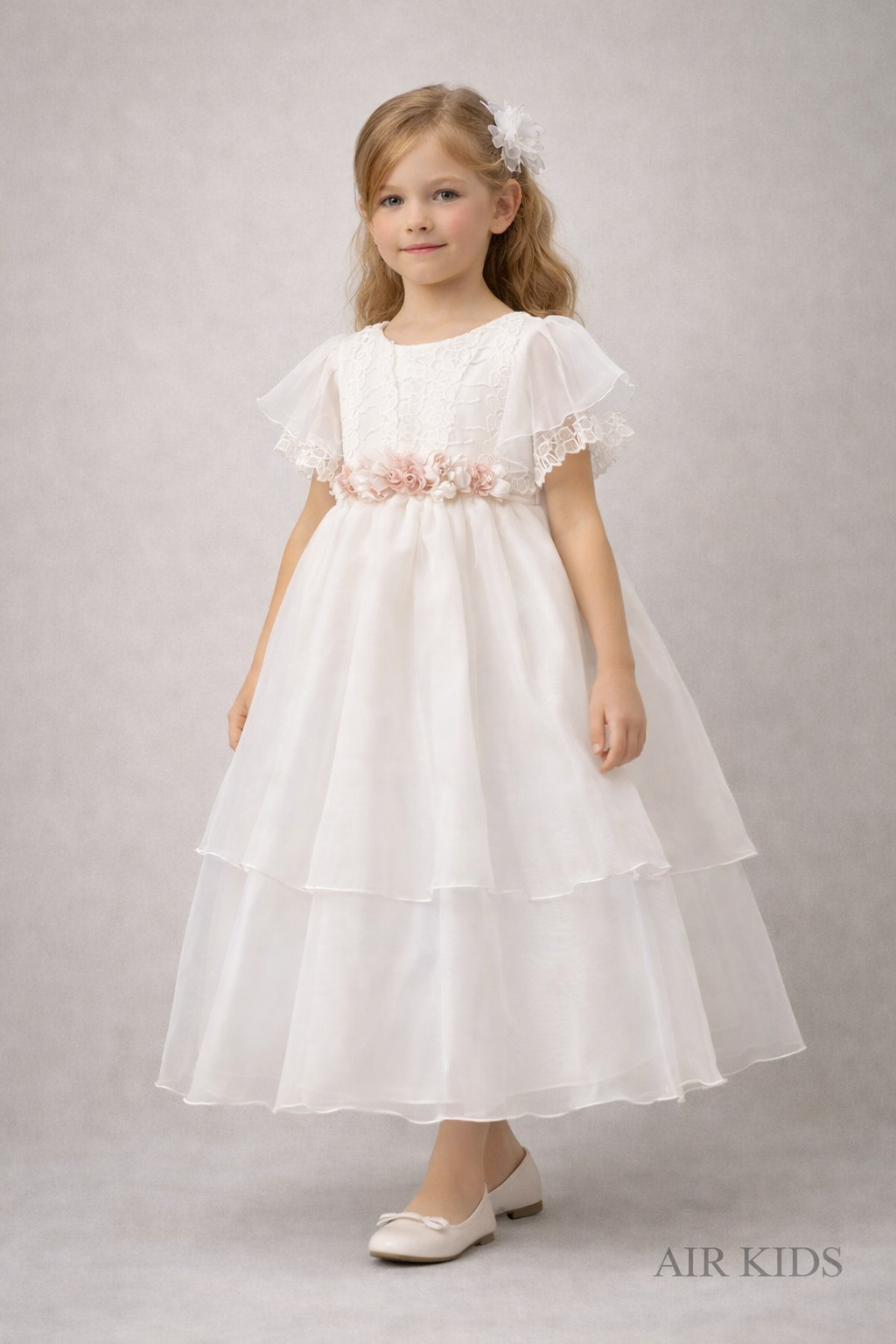 Vestido de Ceremonia para Niña 25-009 Talla 6 Años