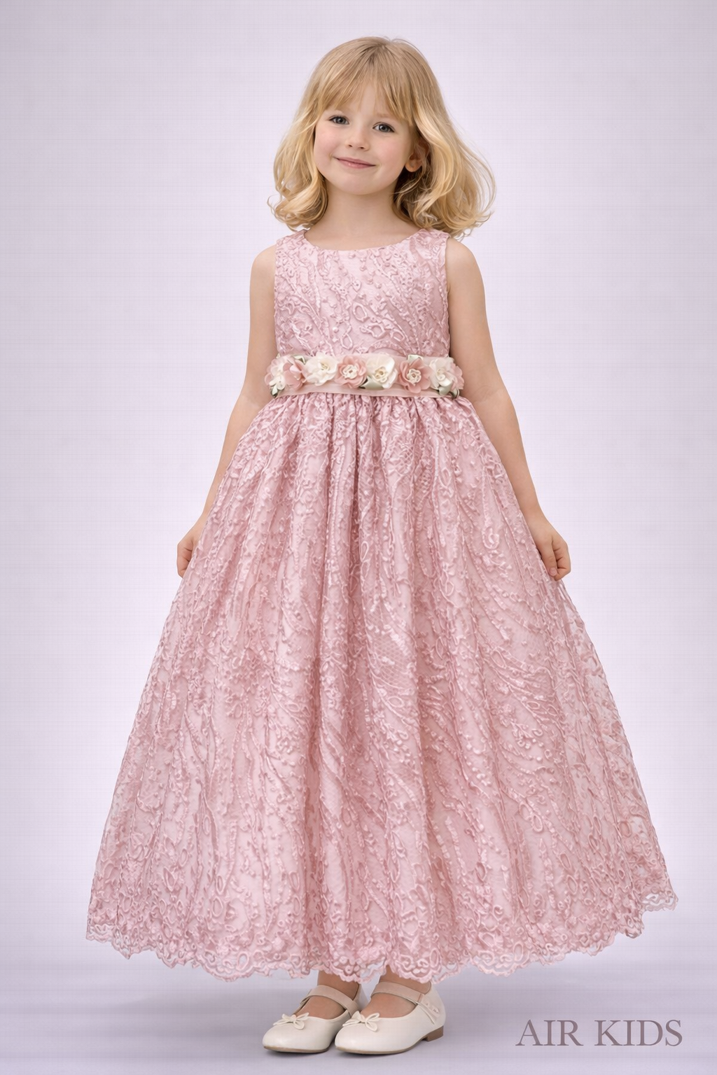 Vestido con Corona de Fiesta para Niña 23-014