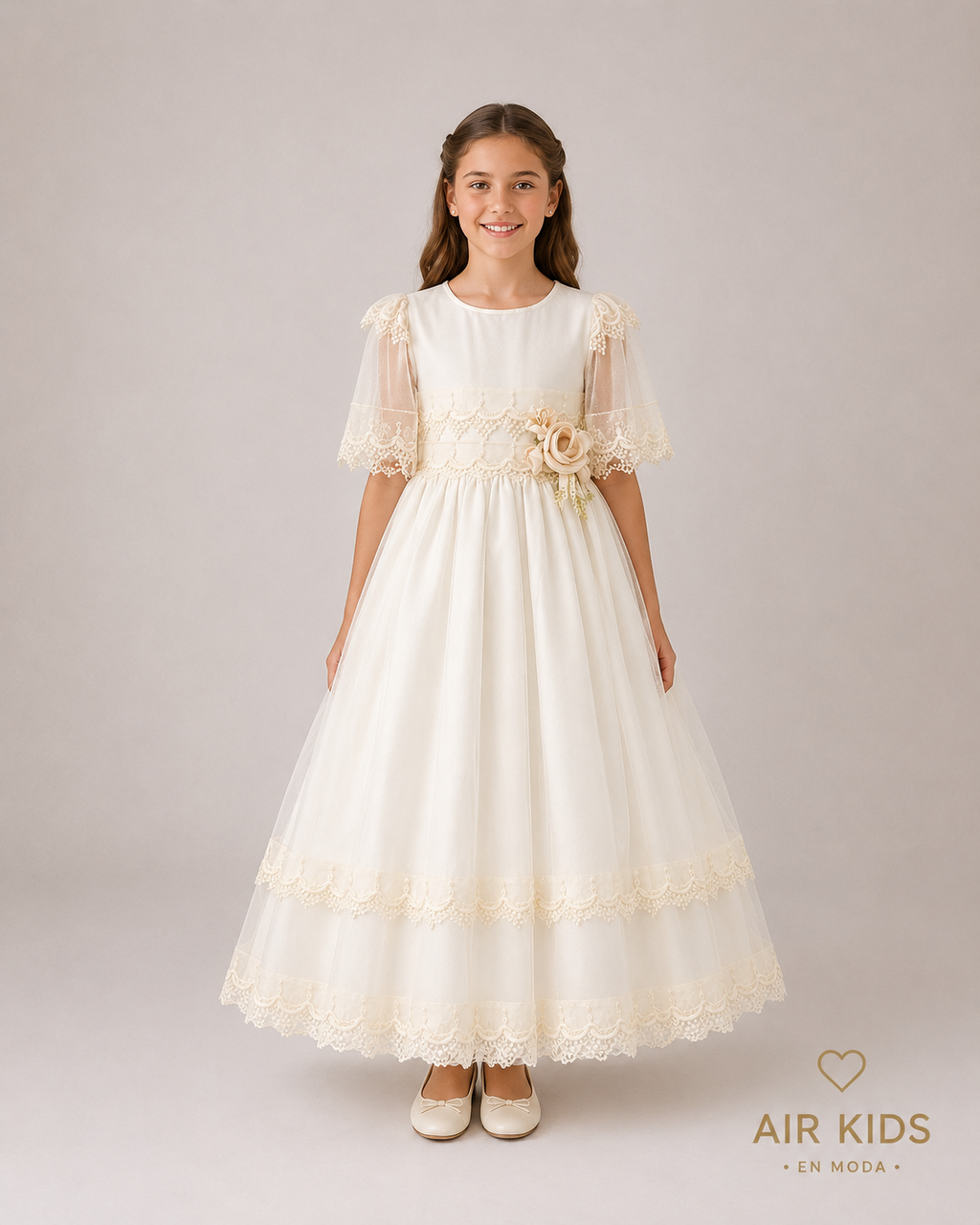 Vestido de primera comunión para niña