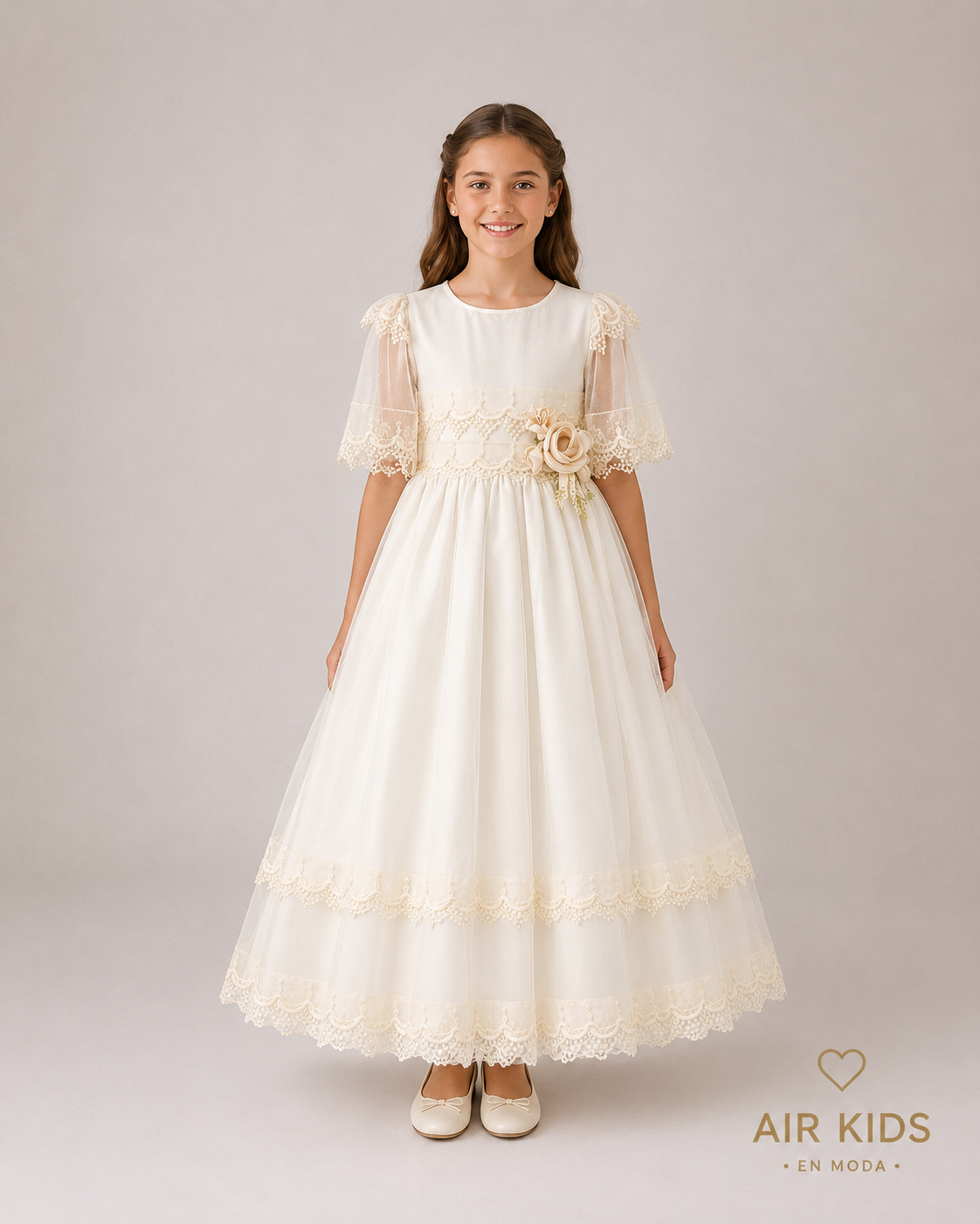 Vestido de primera comunión para niña