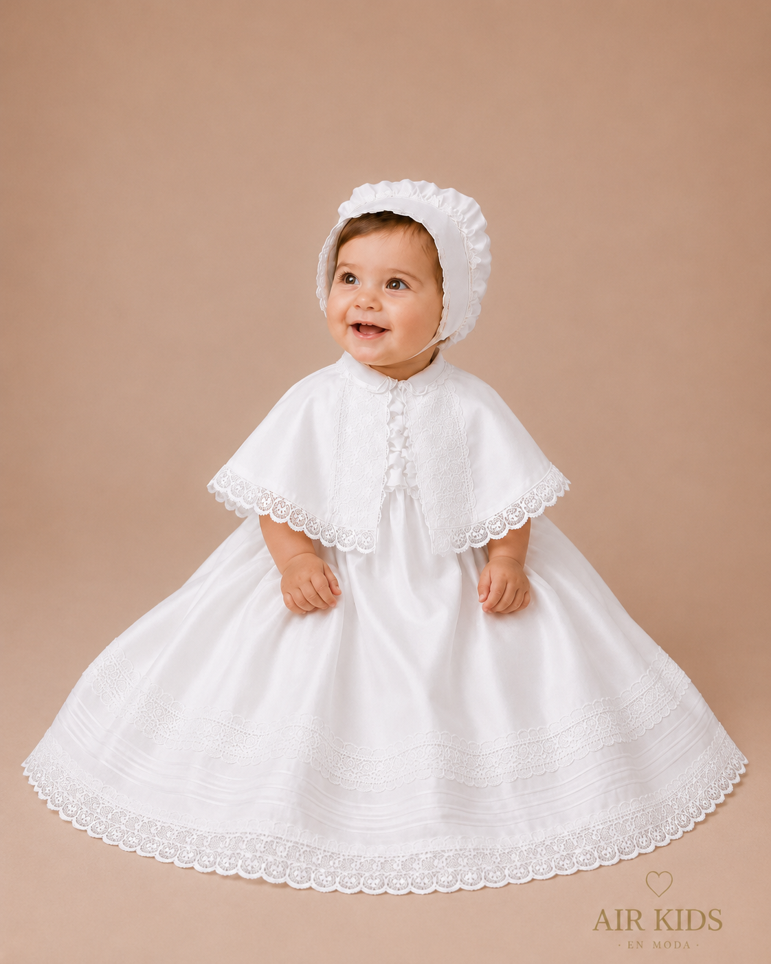 Ropon desmontable para Bautizo de Niño 24-465