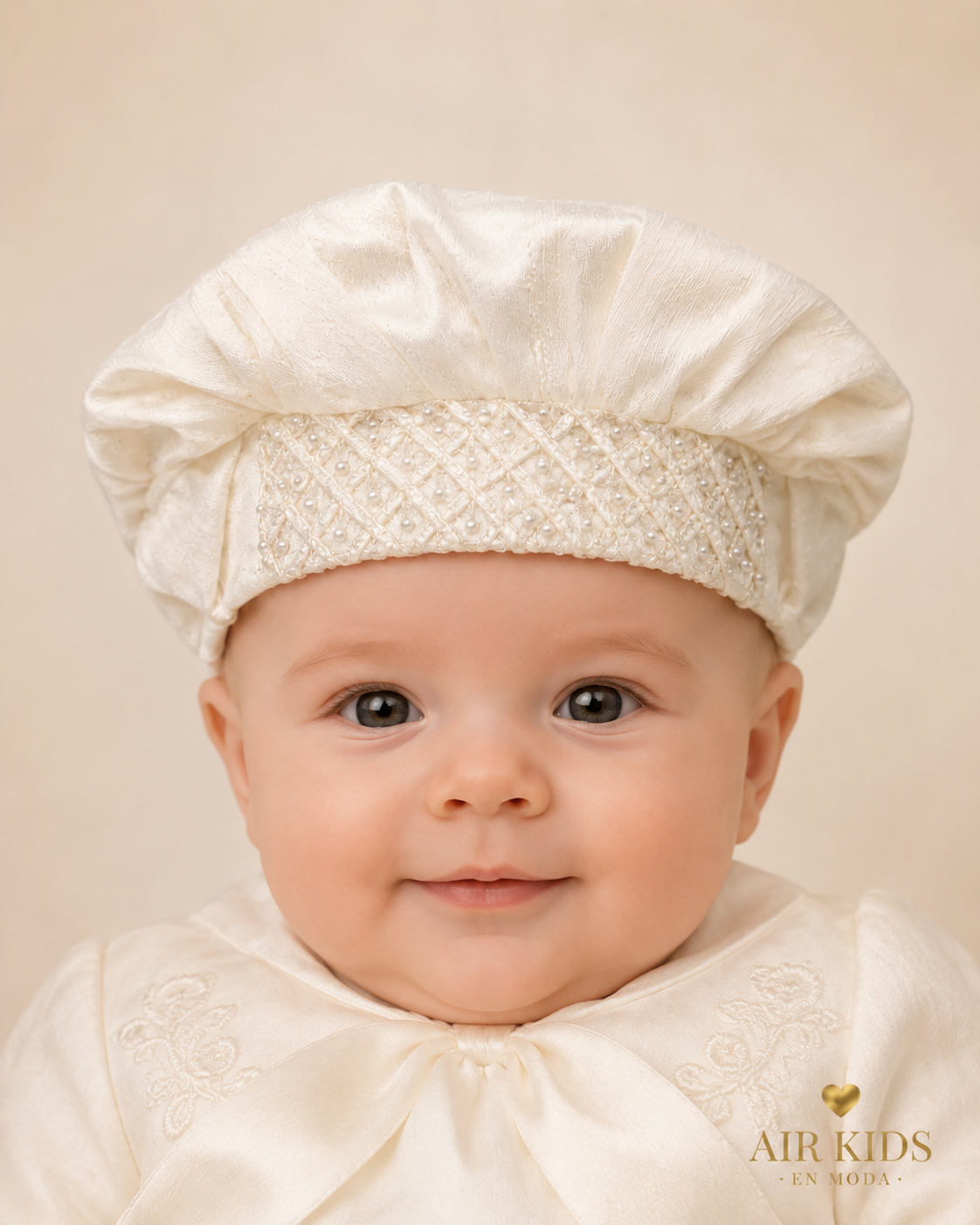 Gorro de Niño para Bautizo S/M 00203 Talla 0 Años