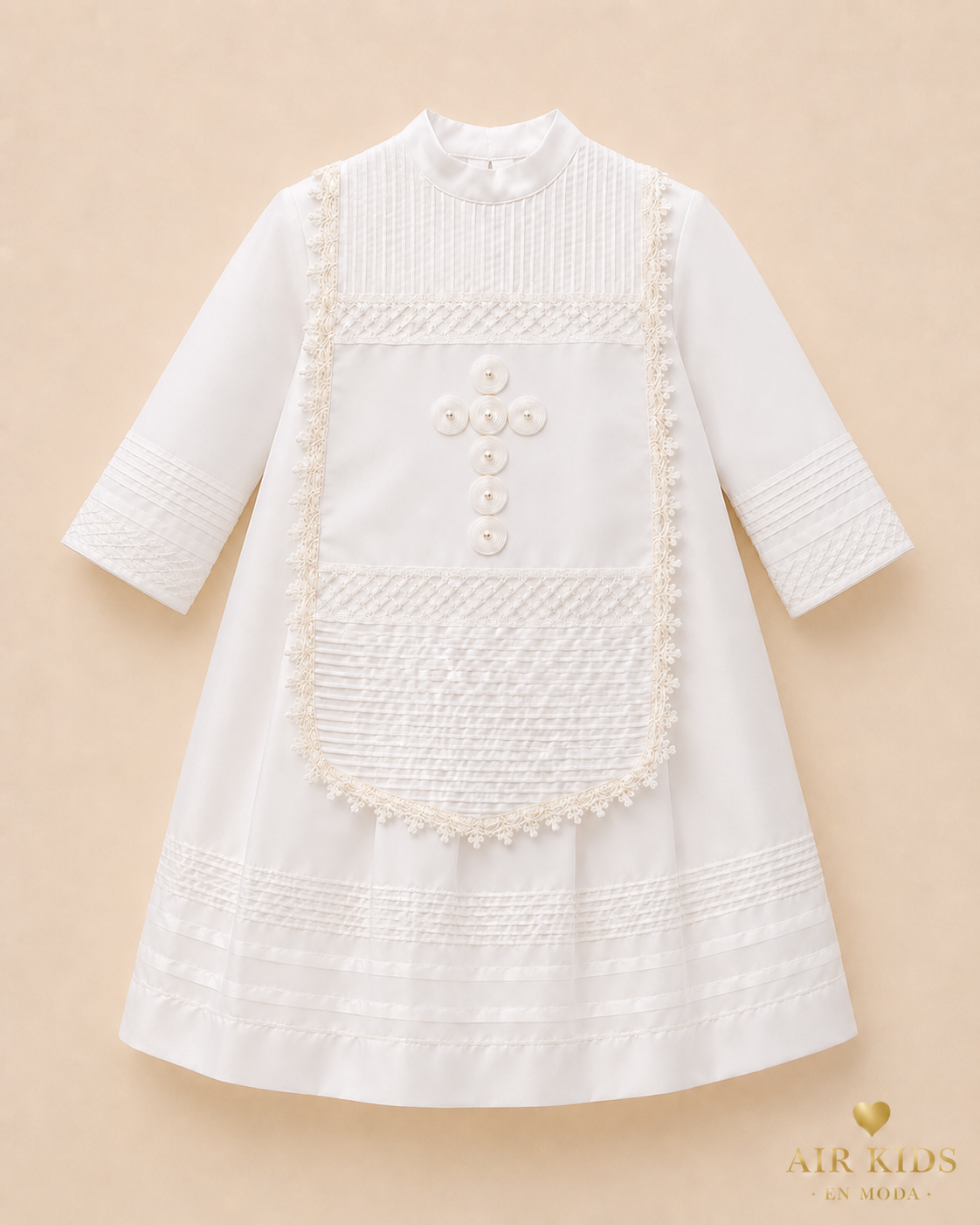 Ropon desmontable para Bautizo de Niño Didi 7565-24