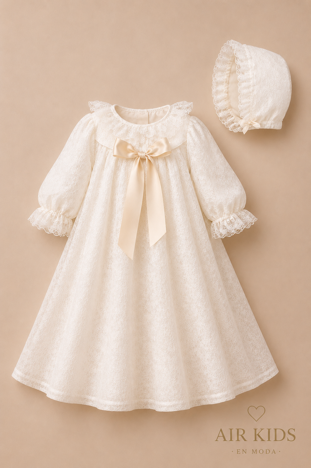 Bata de bautizo para Niña CEDA 307 Talla 24 Meses