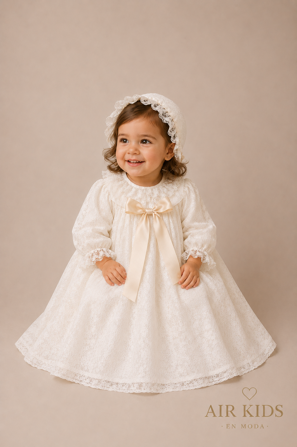 Bata de bautizo para Niña CEDA 307 Talla 24 Meses
