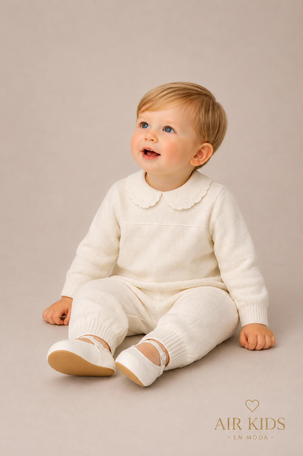 Mameluco para Bautizo Niño Tinol 407-03 Talla 12 Meses
