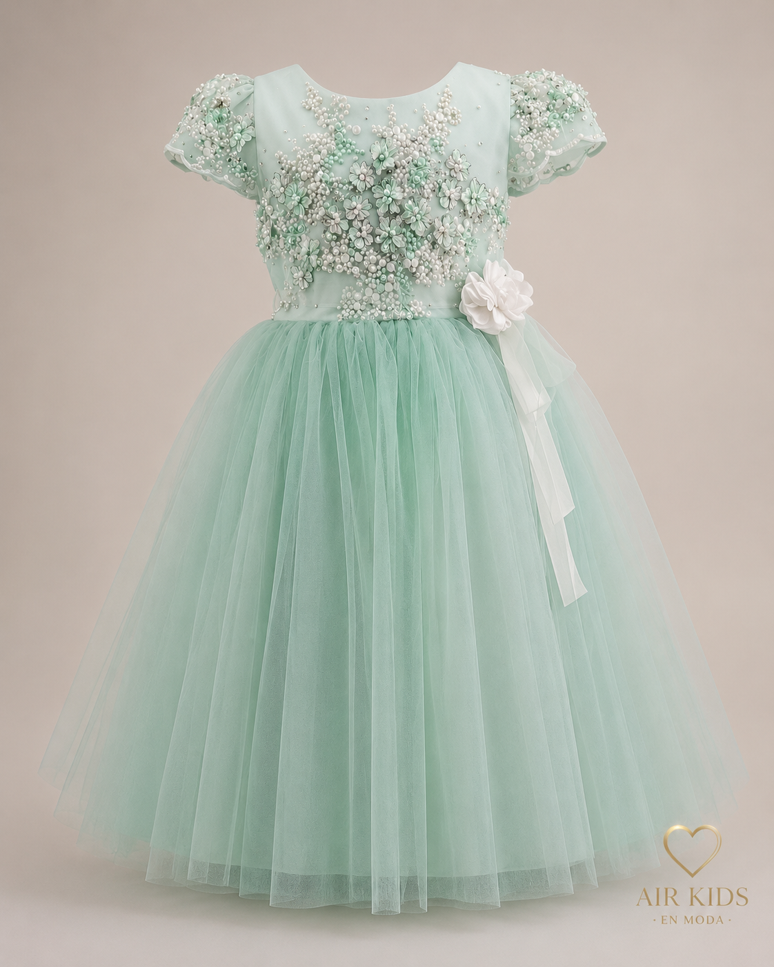 Vestido con Corona de Fiesta para Niña 22-503 Talla 6 Años