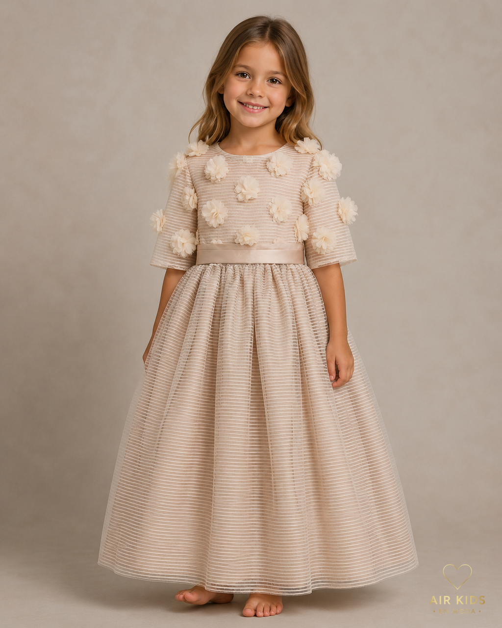 Vestido de Fiesta para Niñas 19-511 Talla 6 años