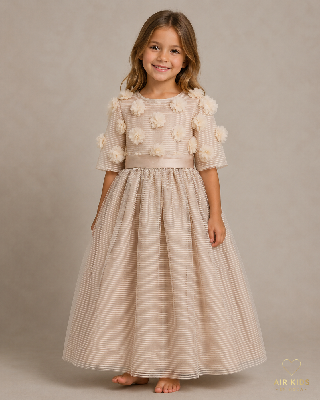 Vestido de Fiesta para Niñas 19-511 Talla 6 años