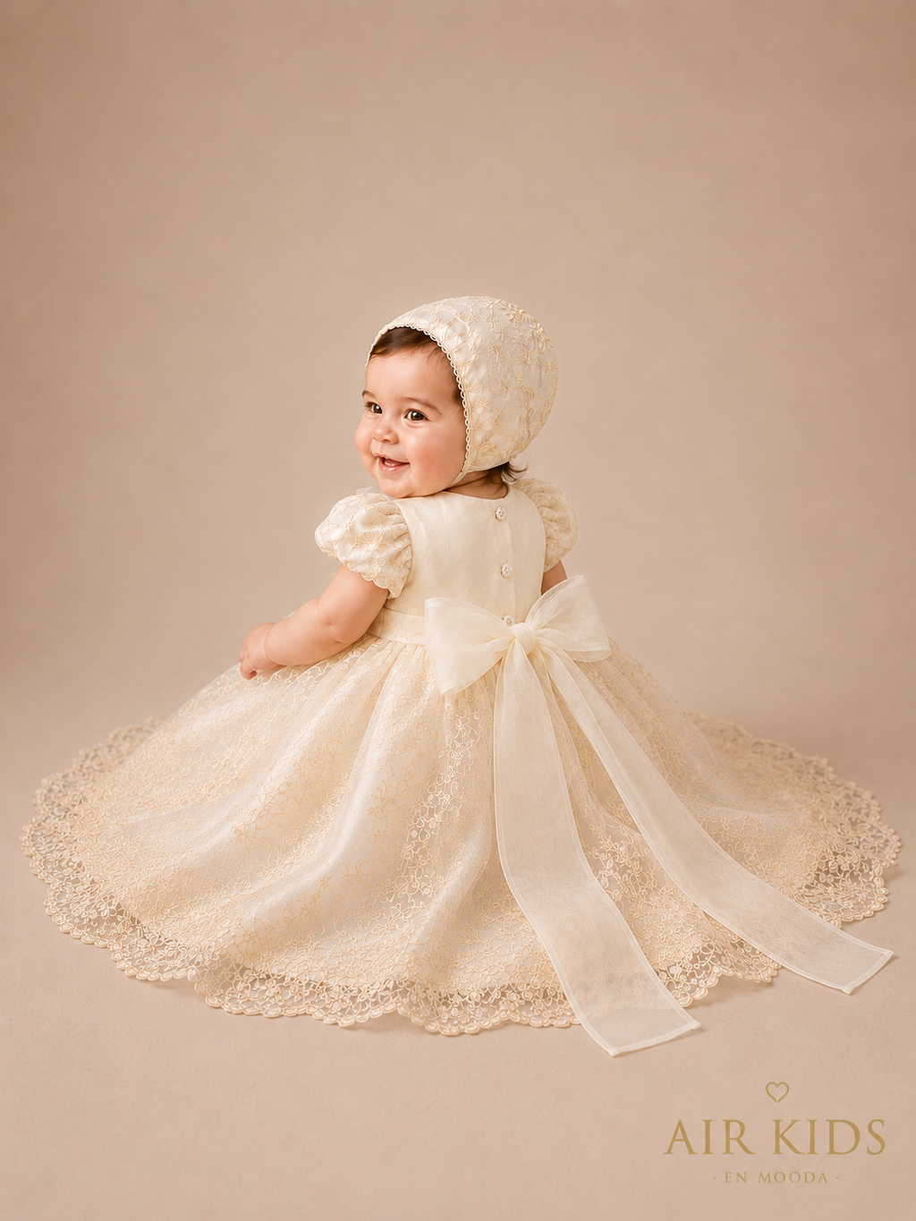 Ropon de Bautizo para Niña 1437 Talla Uni