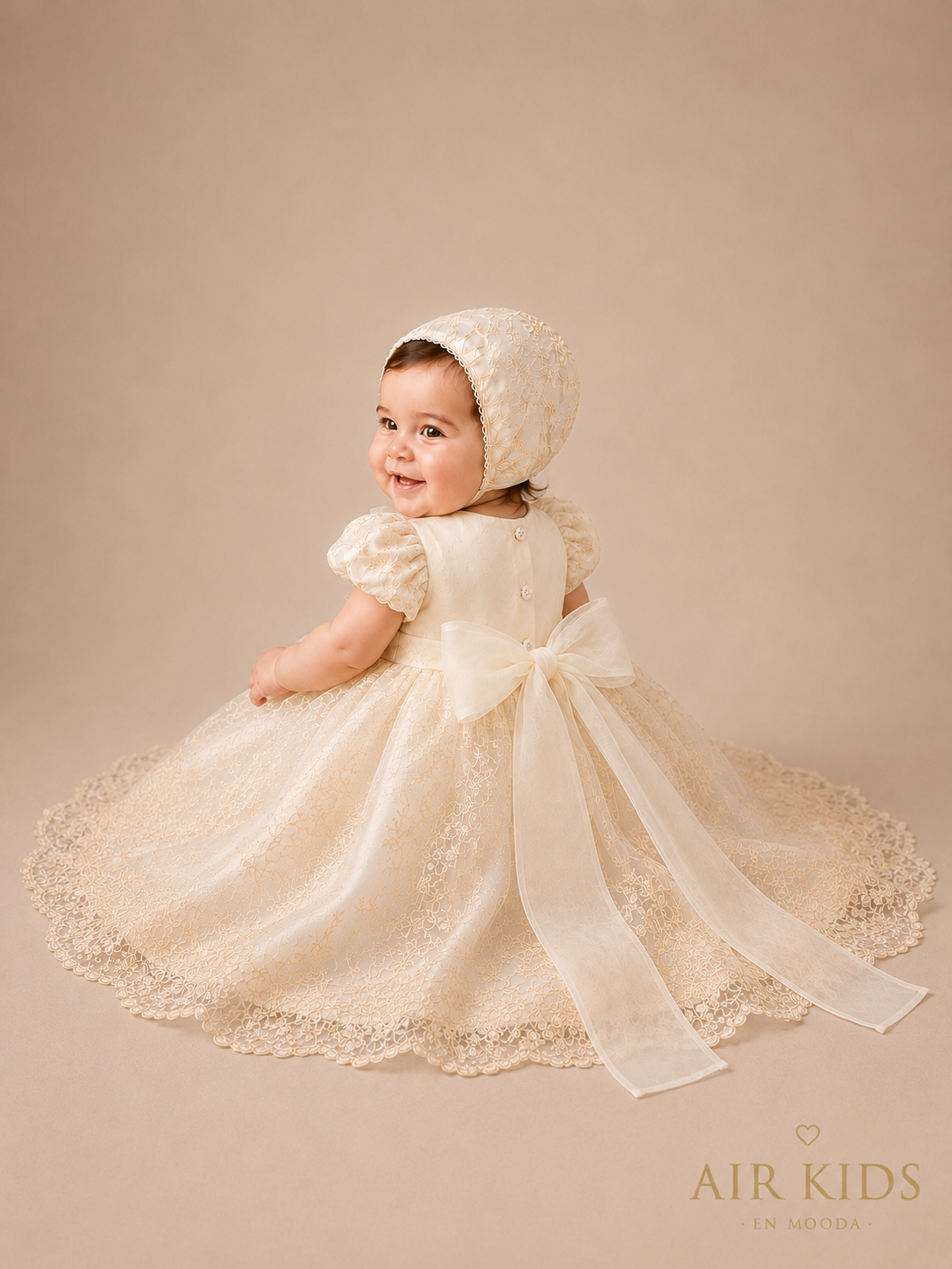 Ropon de Bautizo para Niña 1437 Talla Uni