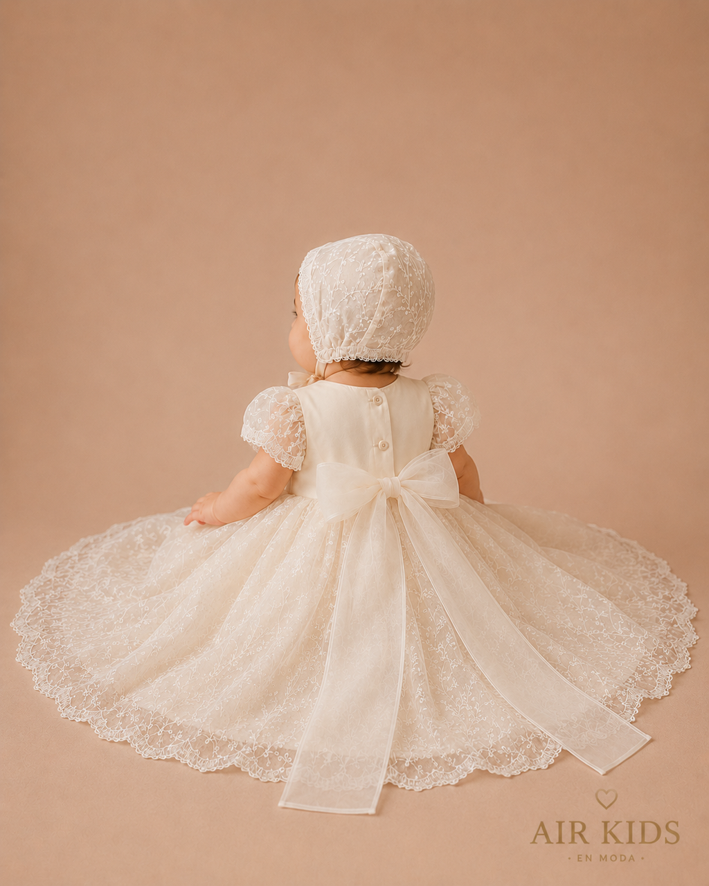 Ropon de Bautizo para Niña 1433 Talla Uni
