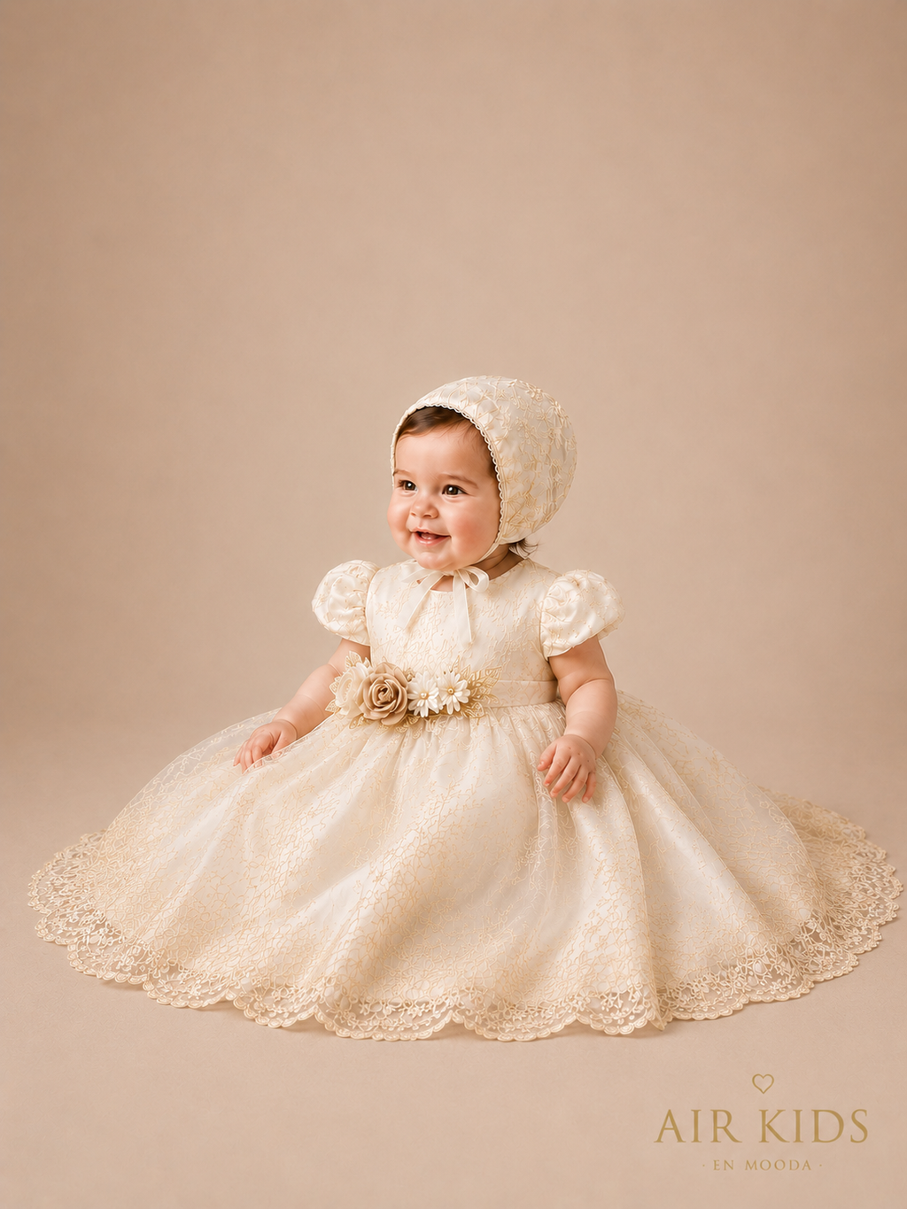 Ropon de Bautizo para Niña 1437 Talla Uni