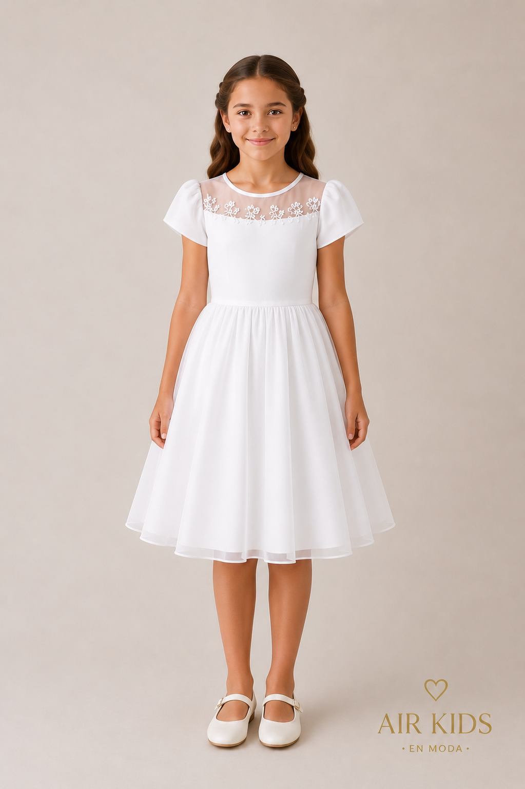 Vestido de primera comunión para niña