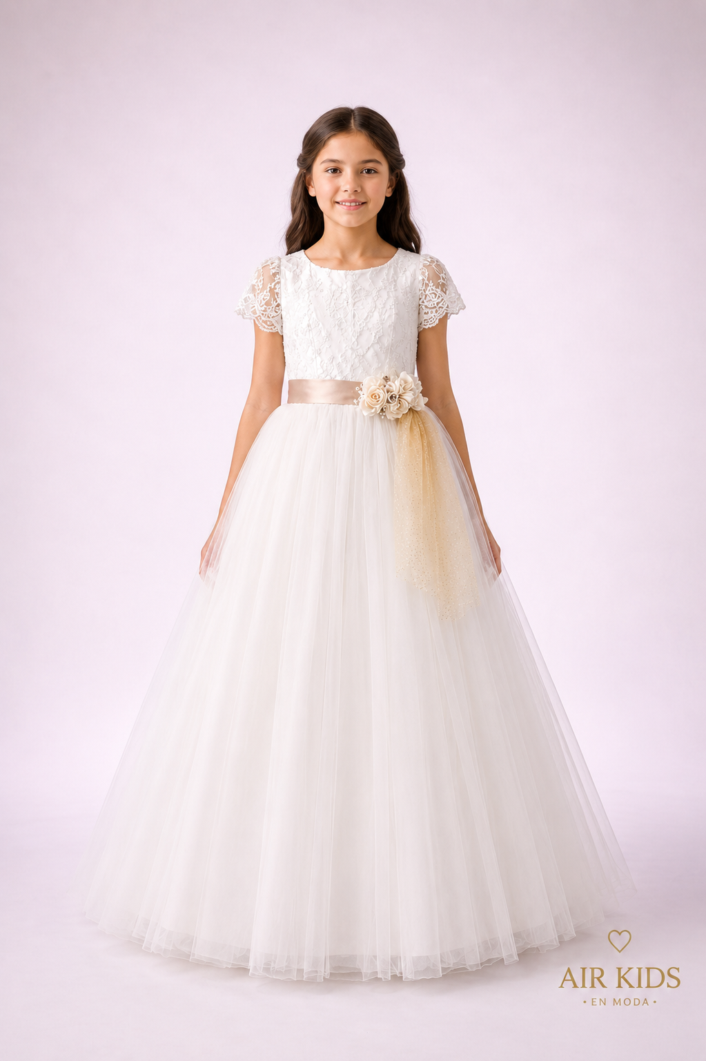 Vestido de rimera comunión para niñas