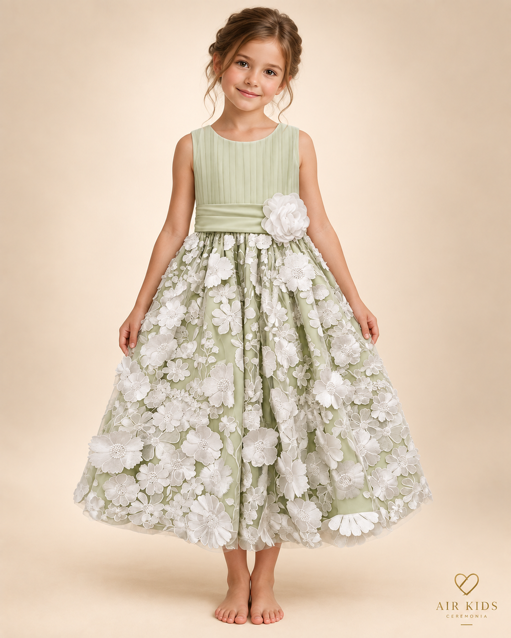 Vestido moderno de niña