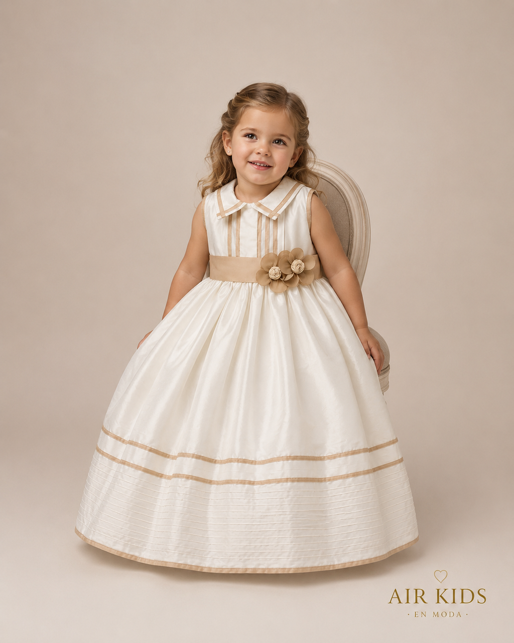 Ropón de Bautizo para Niña 15-123 Talla 3 Años