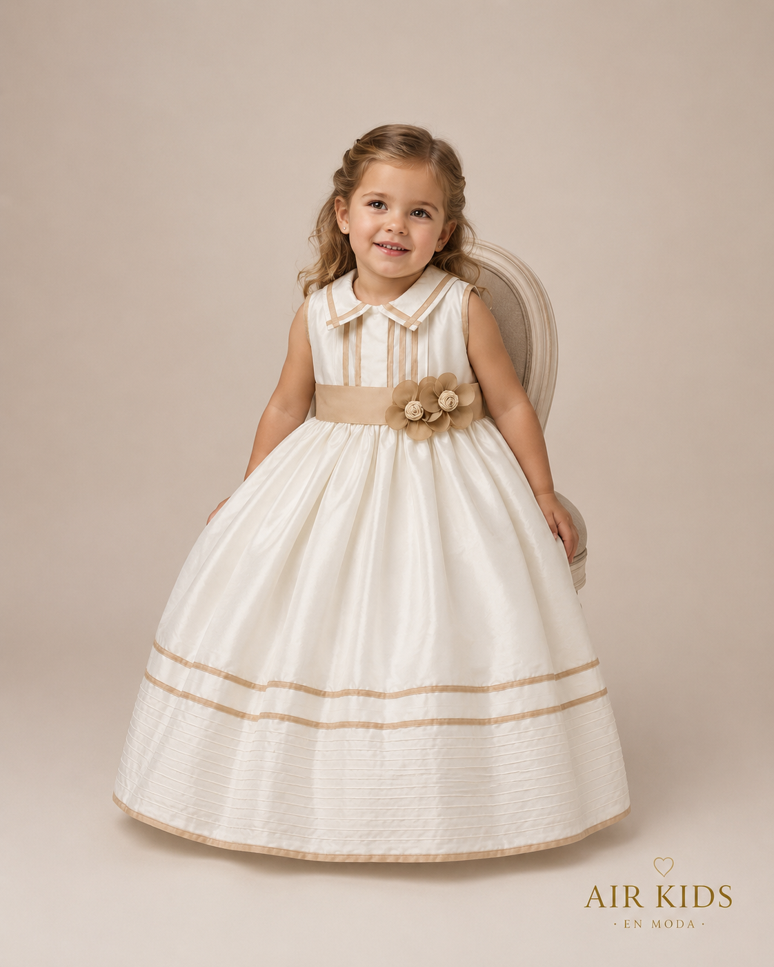 Ropón de Bautizo para Niña 15-123 Talla 3 Años