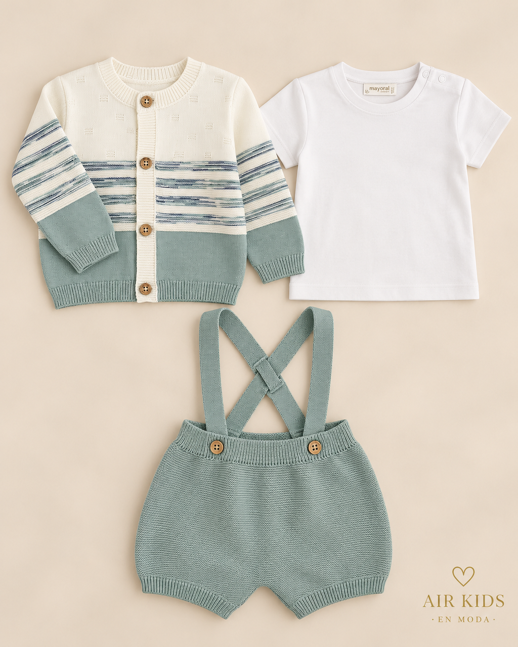 Conjunto de 3pza para Niño Mayoral 1203-49